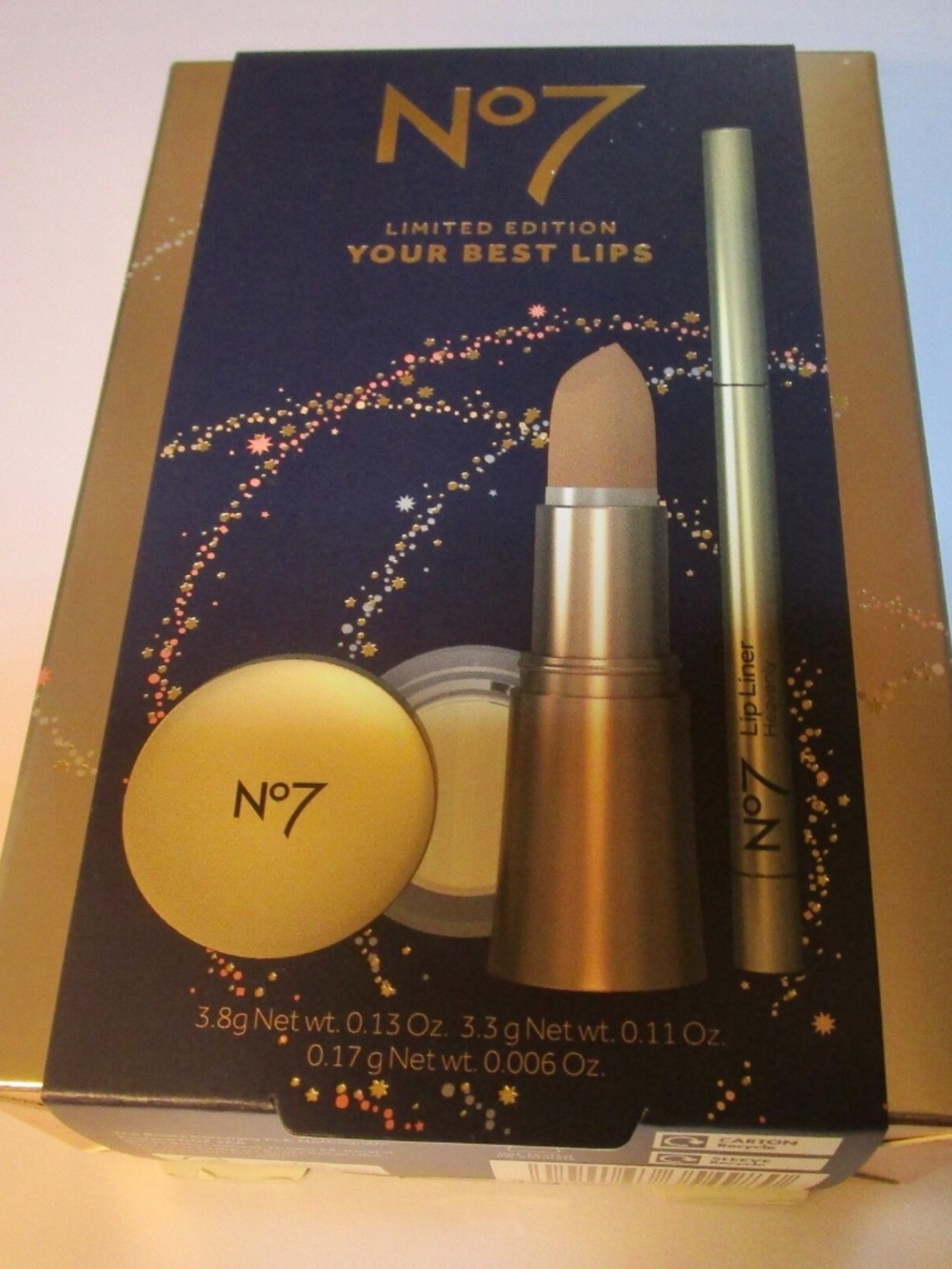 No7 Your Best Lips Ltd Edition Gift Set Heavenly Lipstick Lip Scrub & Lip Liner